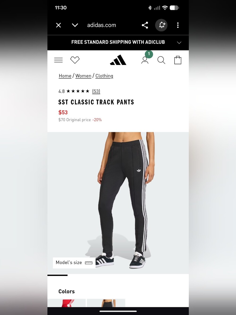 Adidas sst Classic Original Blokecore Track Pants